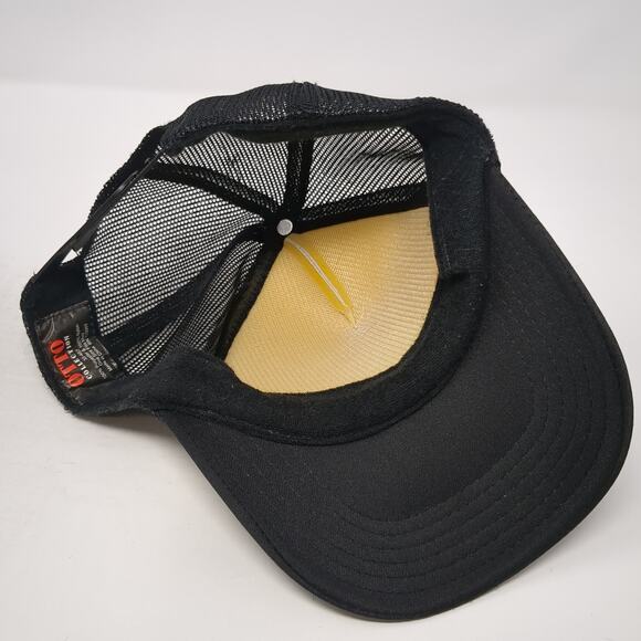 McCall Trailrunning Classic Idaho Snapback Trucker Hat Black One Size Otto - Picture 7 of 9